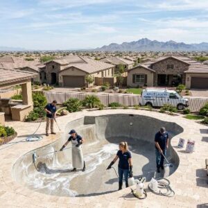 Professional Pool Services and pool acid wash service in Gilbert AZ