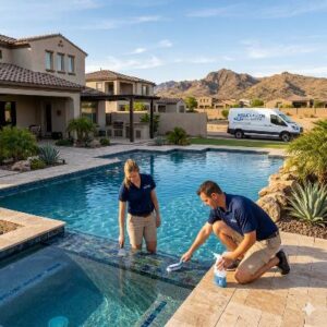 Pool Cleaning and pool tile cleaning service in Queen Creek AZ