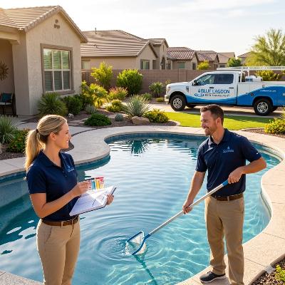 Professional Pool Cleaning weekly pool service in Gilbert AZ