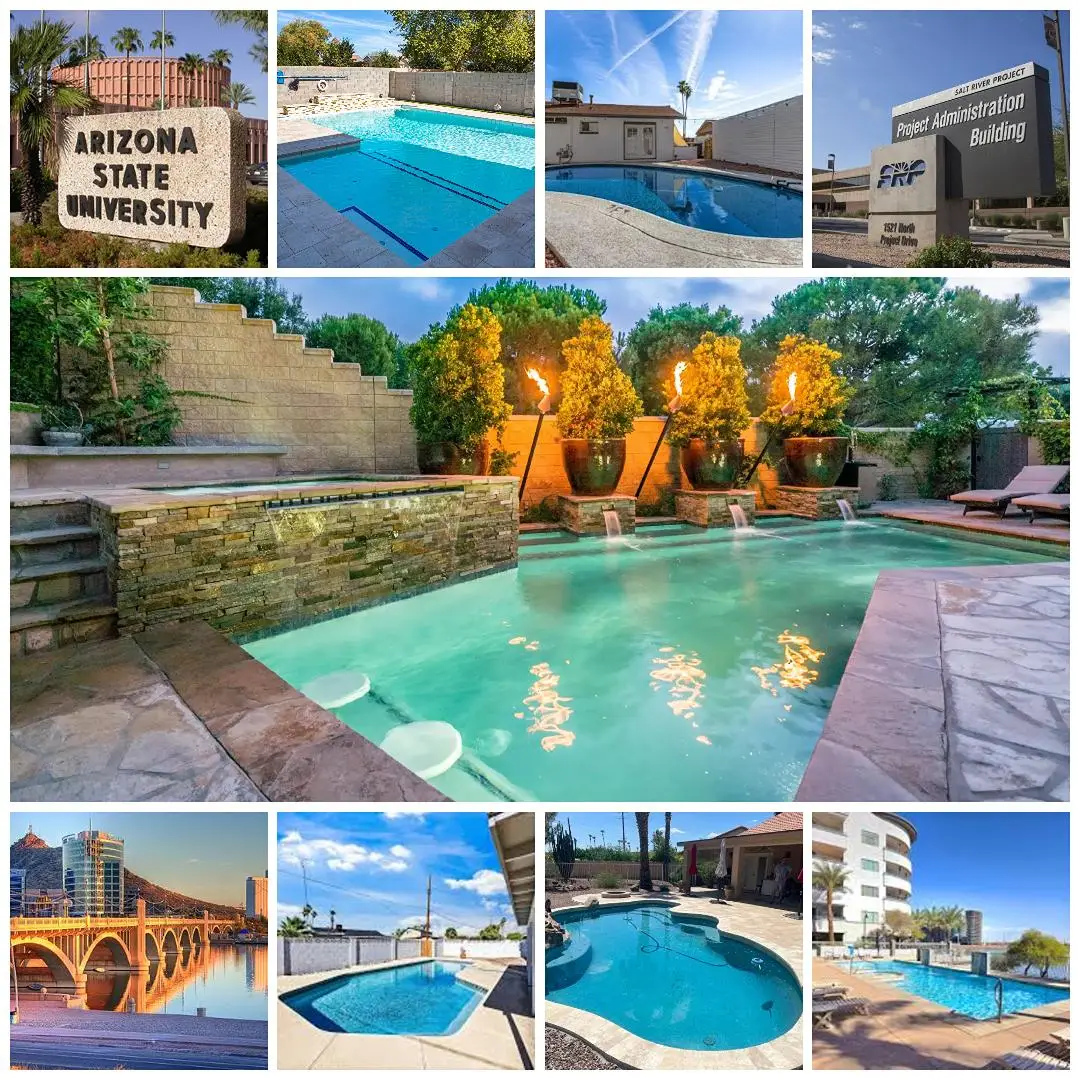 Blue Lagoon pool service and custom pools in Tempe, AZ, near ASU, Tempe Town Lake, and Salt River Project