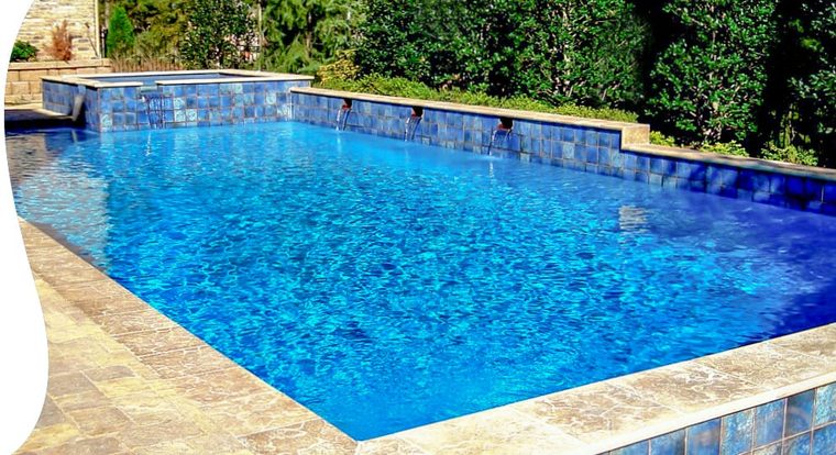Clear blue pool restored after a green-to-clean in San Tan Valley, AZ